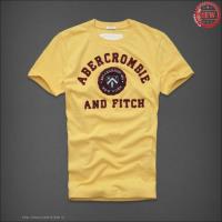 heren abercrombie fitch korte tees established 1892 new york geel rood Winkel Tilburg 764mh185